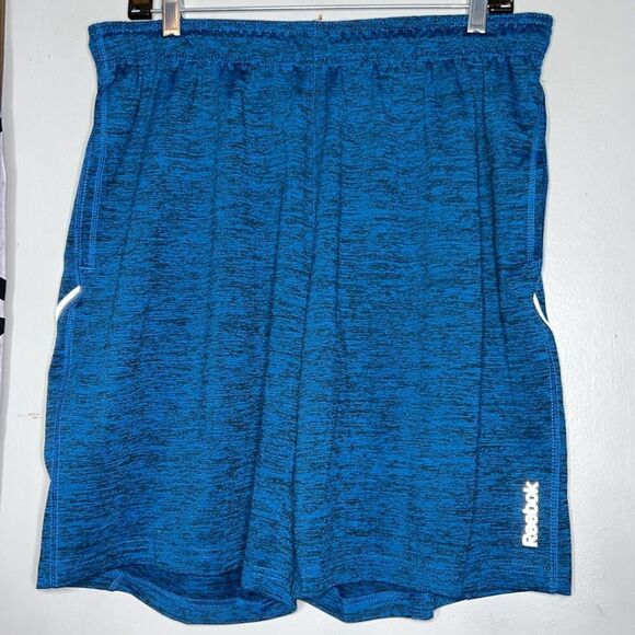 Reebok shorts heather blue two pocket size L - Picture 1 of 8